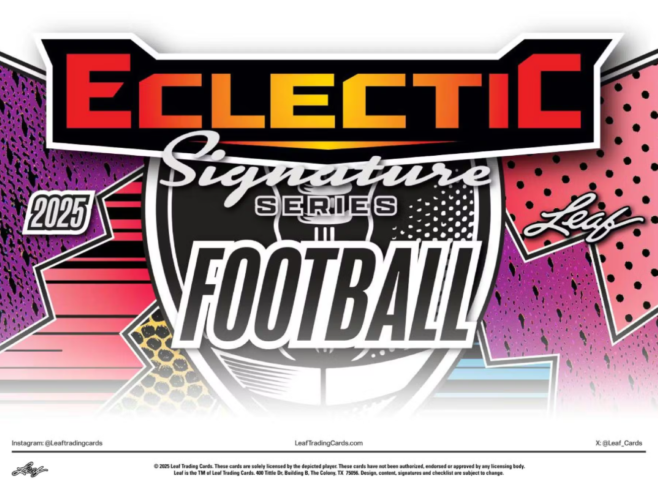 2025 Leaf Eclectic Signature Series Football Hobby Box