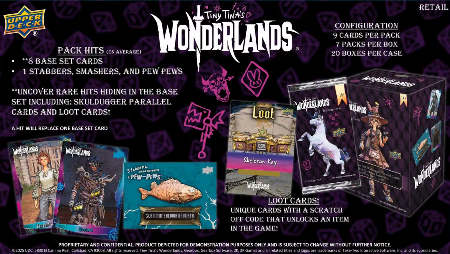 2025 Upper Deck Tiny Tina's Wonderland Blaster Box