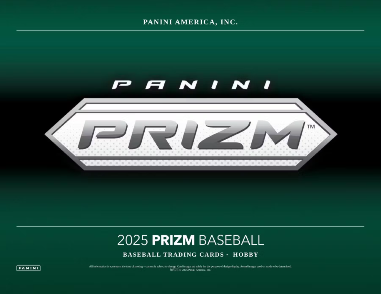2025 Panini Prizm Baseball Hobby Box
