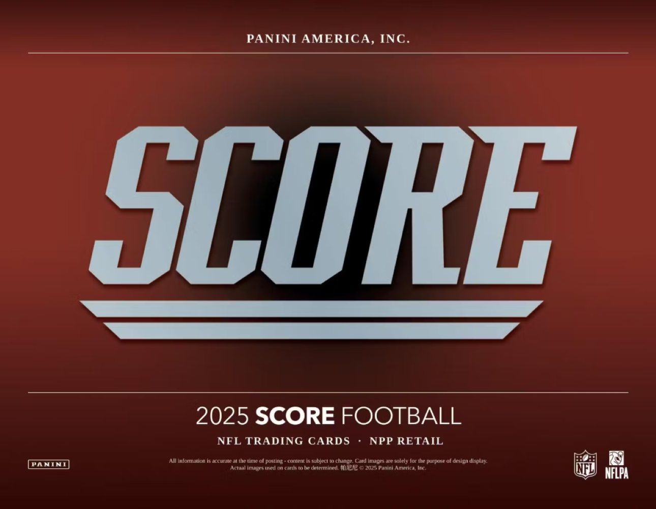 2025 Panini Score Football Blaster Box
