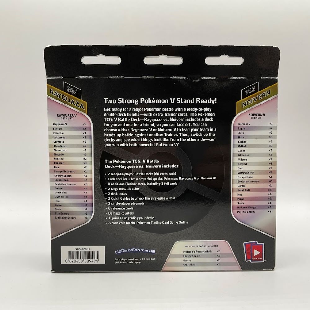 Pokemon: Rayquaza V/Noivern V Battle Deck Bundle