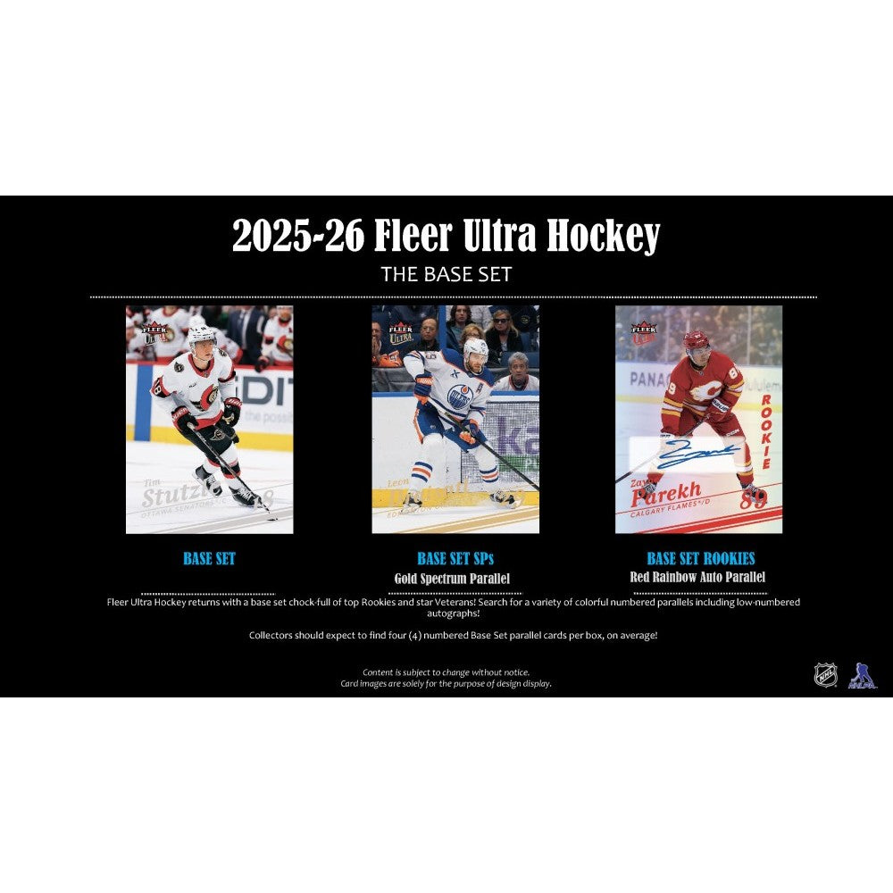 2025-26 Upper Deck Fleer Ultra Hockey Hobby Box *Contact Us to Order*