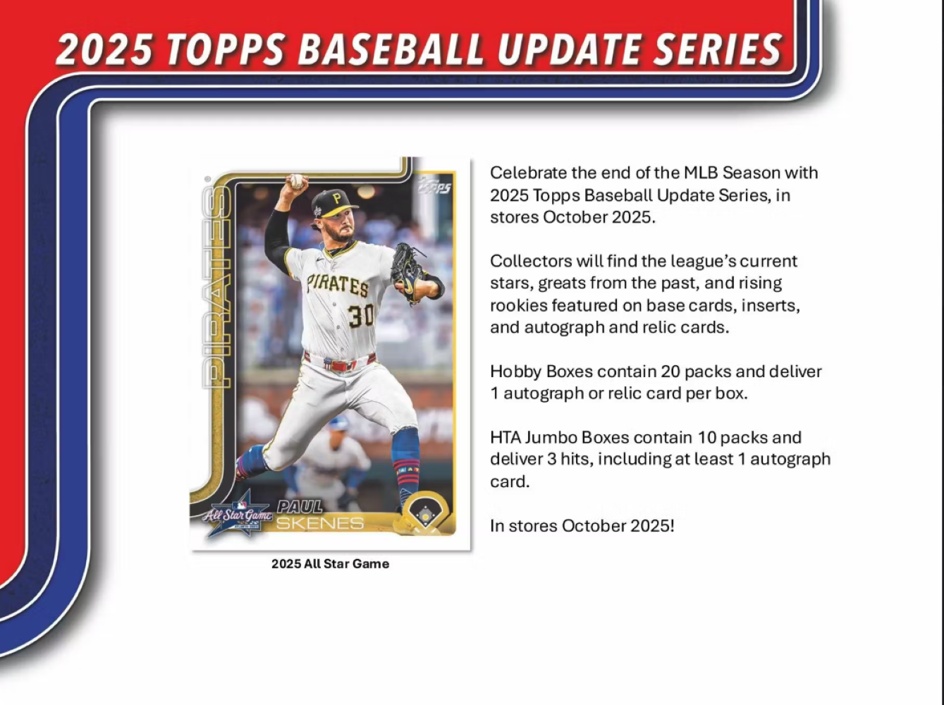 2025 Topps Update Series Baseball Jumbo Box