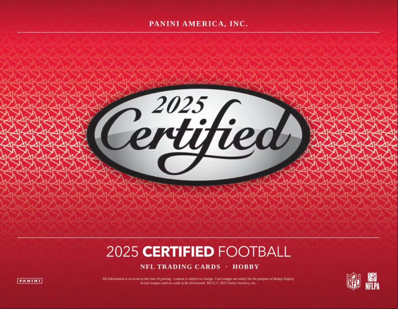 2025 Panini Certified Football Hobby Box