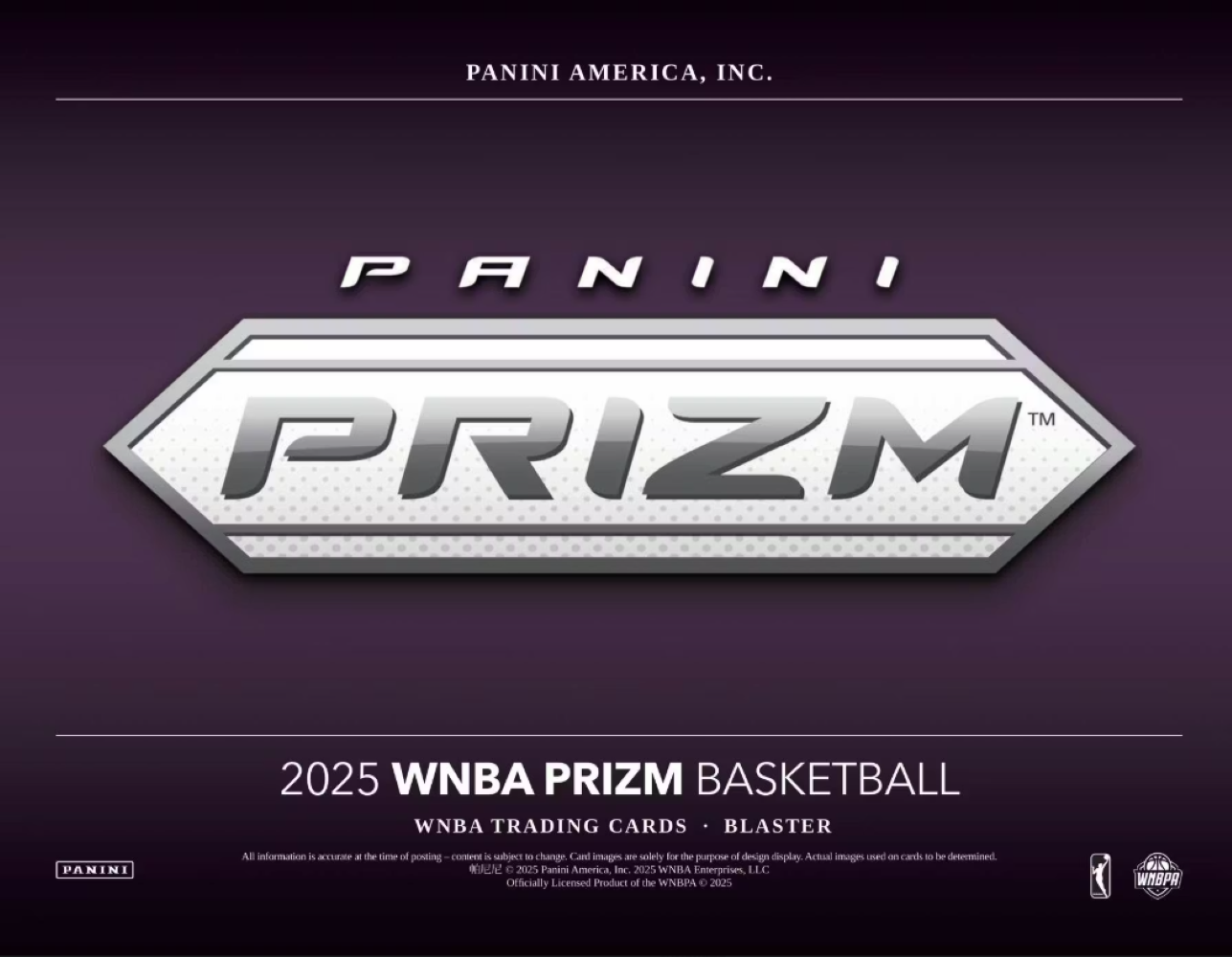2025 Panini Prizm WNBA Basketball Blaster Box
