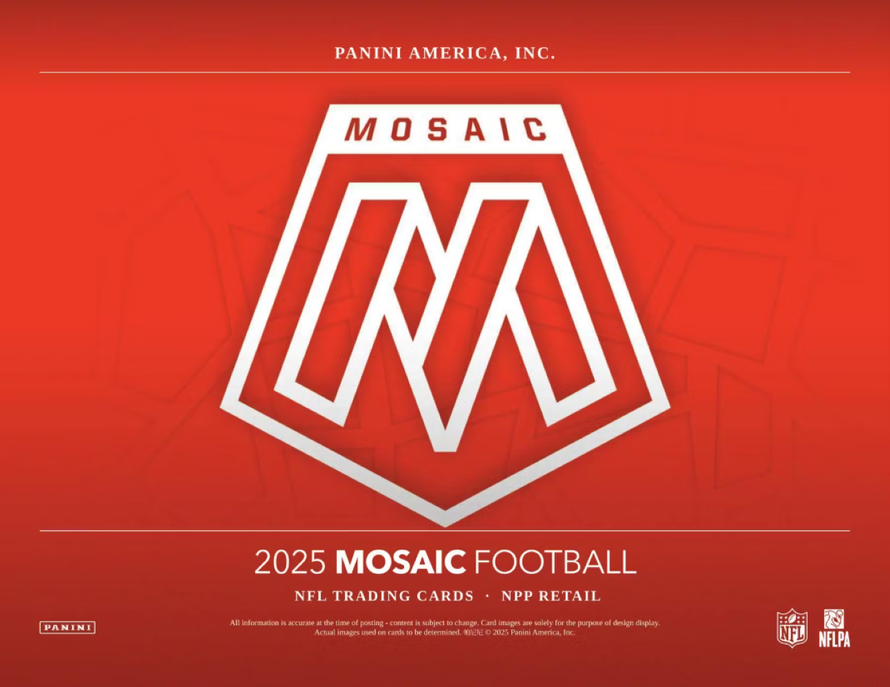 2025 Panini Mosaic Football Blaster Box