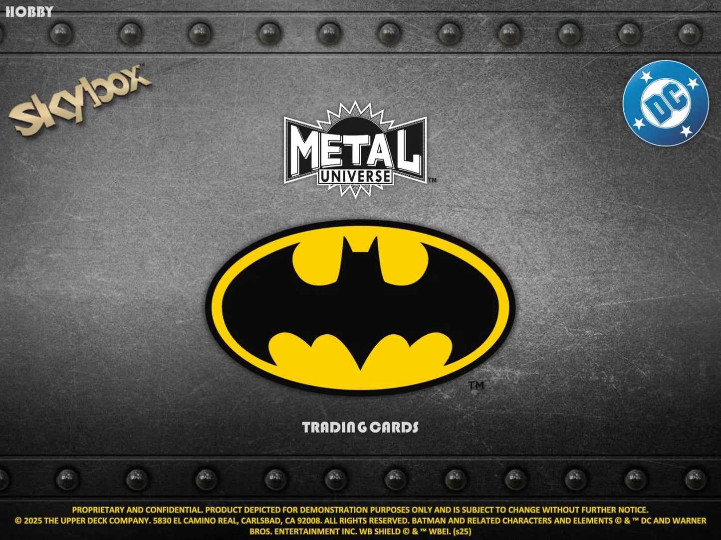 2025 Upper Deck Skybox Metal Universe Batman Hobby Box *Contact Us To Order*