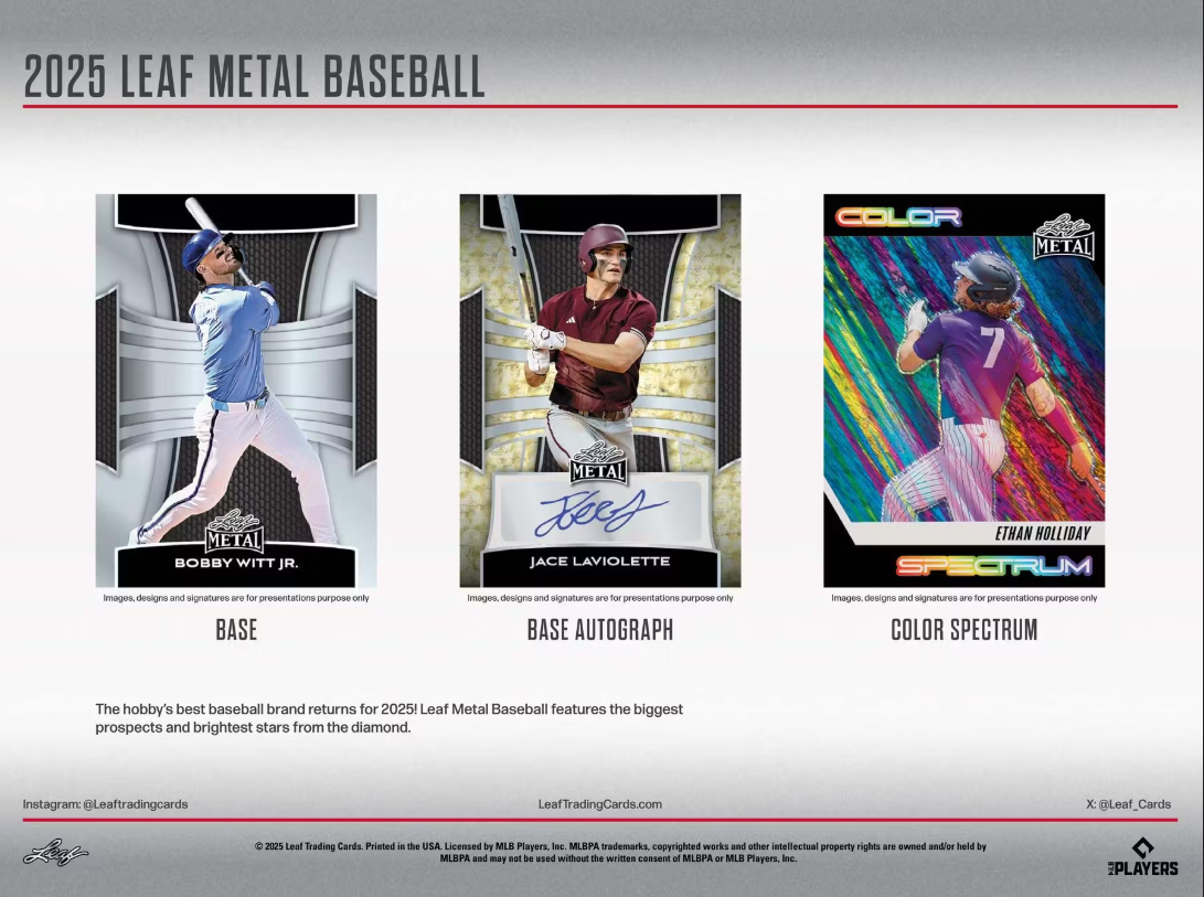 2025 Leaf Metal Baseball Jumbo Box