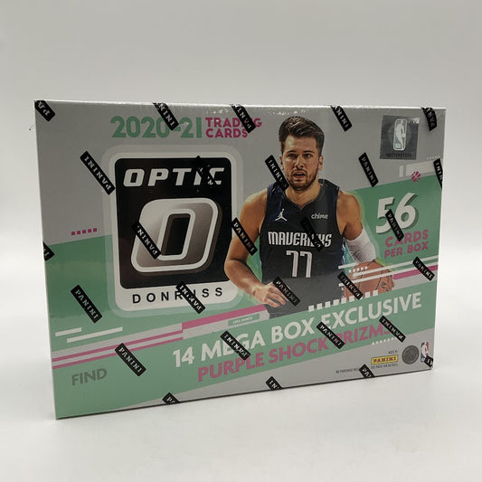 2020-21 Panini Donruss Optic Basketball Mega Box (Purple Shock Parallels) - Collector Store LLC