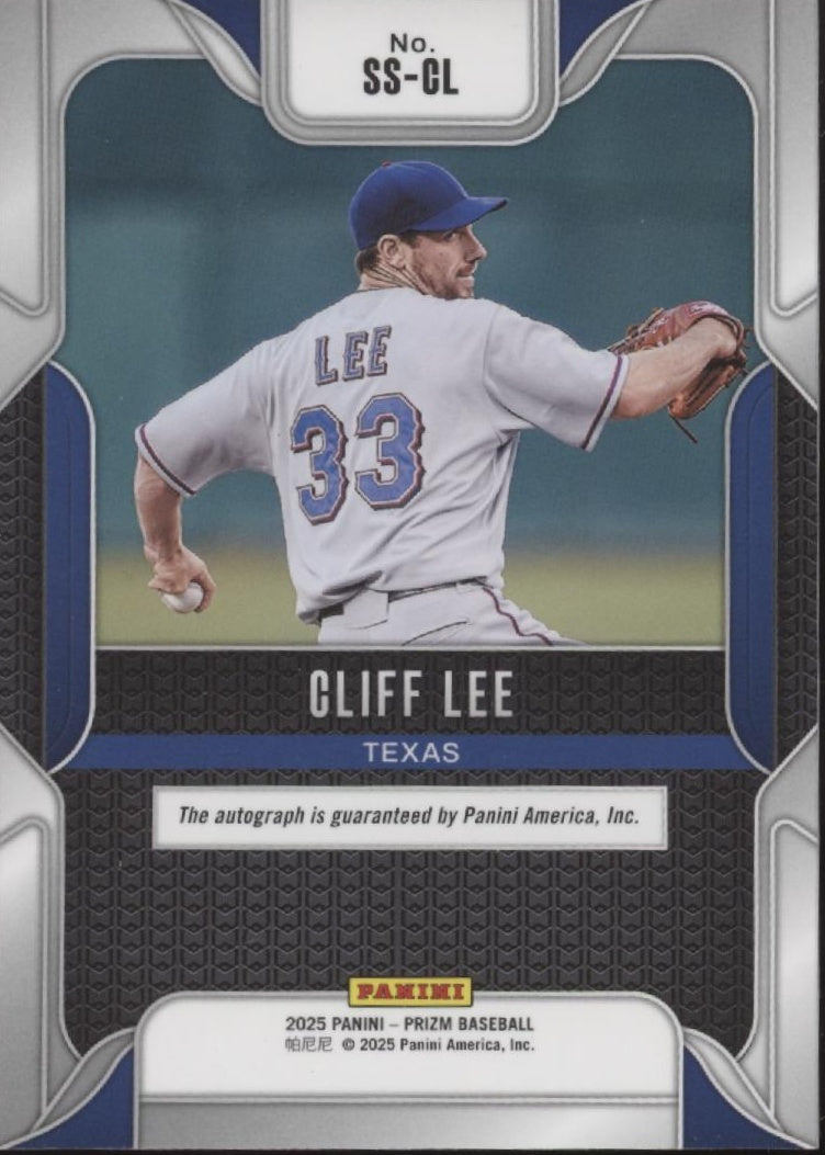 Cliff Lee 2025 Panini Prizm Sensational Signatures Auto #SS-CL