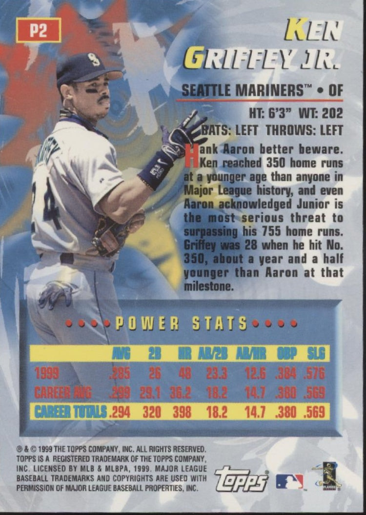 Ken Griffey Jr. 1999 Topps Power Players #P2