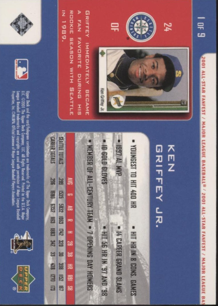 Ken Griffey Jr. 2001 Upper Deck All-Star Game #1
