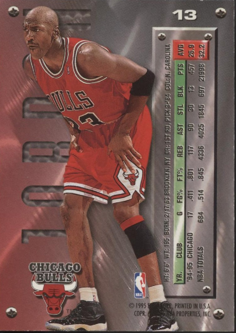 Michael Jordan 1995-96 Fleer Metal #13