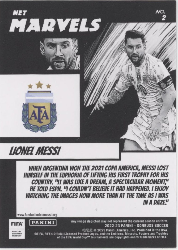 Lionel Messi 2022-23 Panini Donruss Net Marvels #2