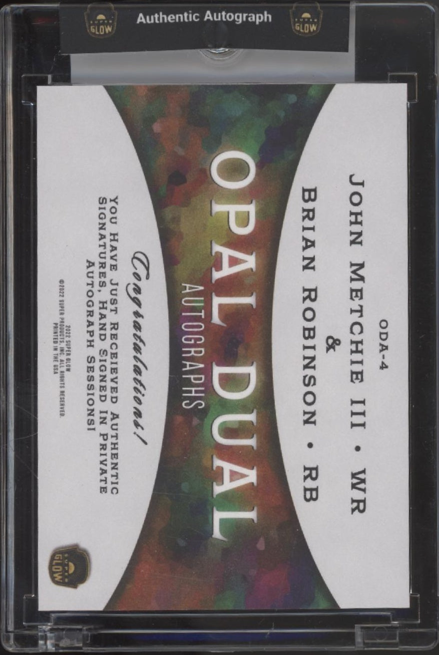 John Metchie III / Brian Robinson 2021 Super Products Super Glow Opal Dual Autos
