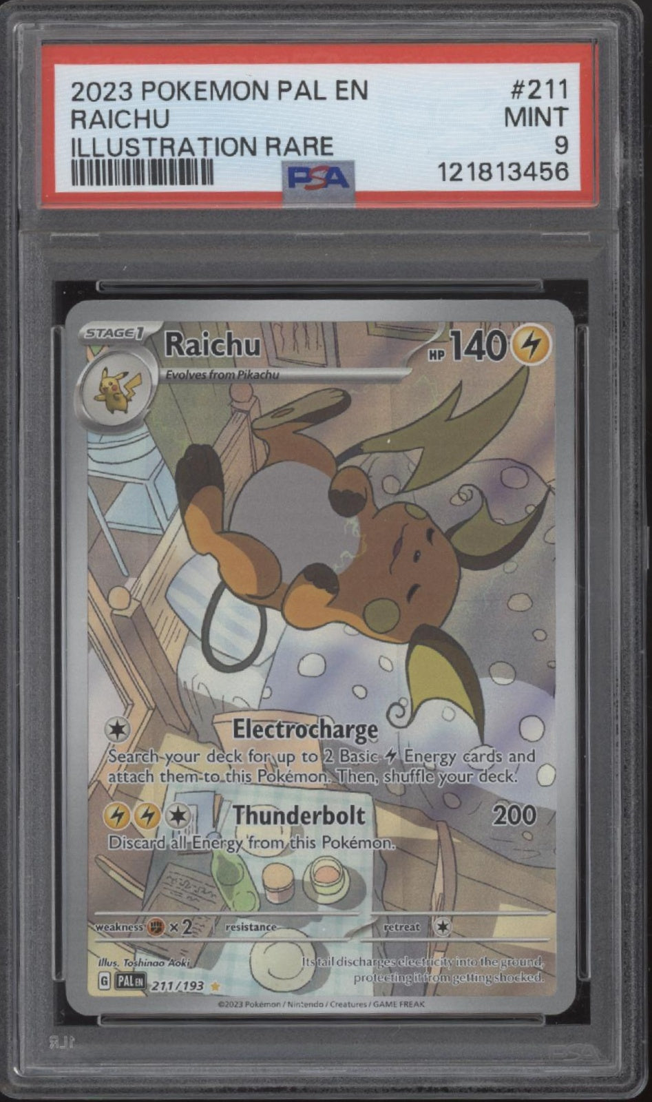 raichu pokemon card rare Paldean Fates Illustration #211 PSA 9 Color:Holographic Gold Yu-Gi-Oh! Pokémon Cards Lot shuffle your deck New movie promo for