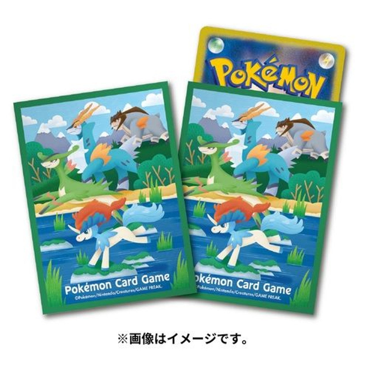 Pokemon: Keldeo, Cobalion, Terrakion, & Virizion Sleeves (Japanese Pokemon Center Exclusive)