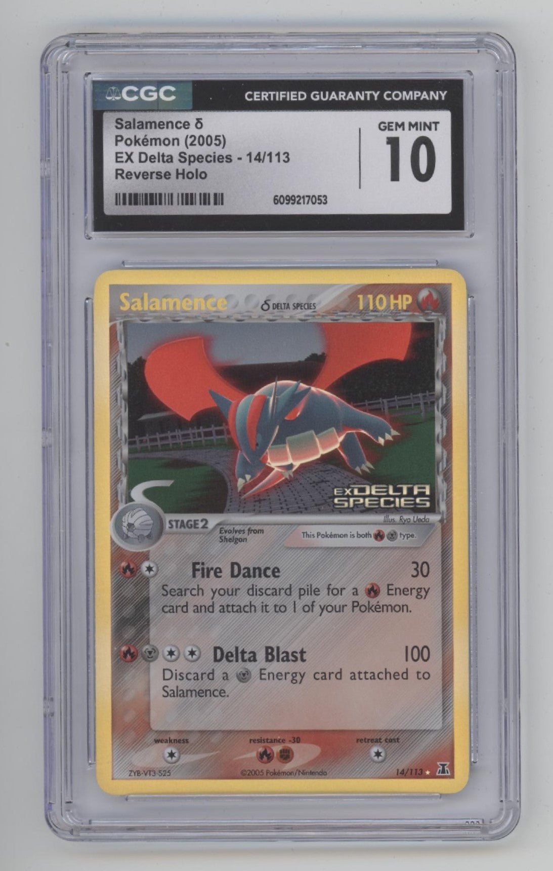 pokemon cards delta species Salamence Pokemon EX Delta Species Reverse Holo #14 CGC 10