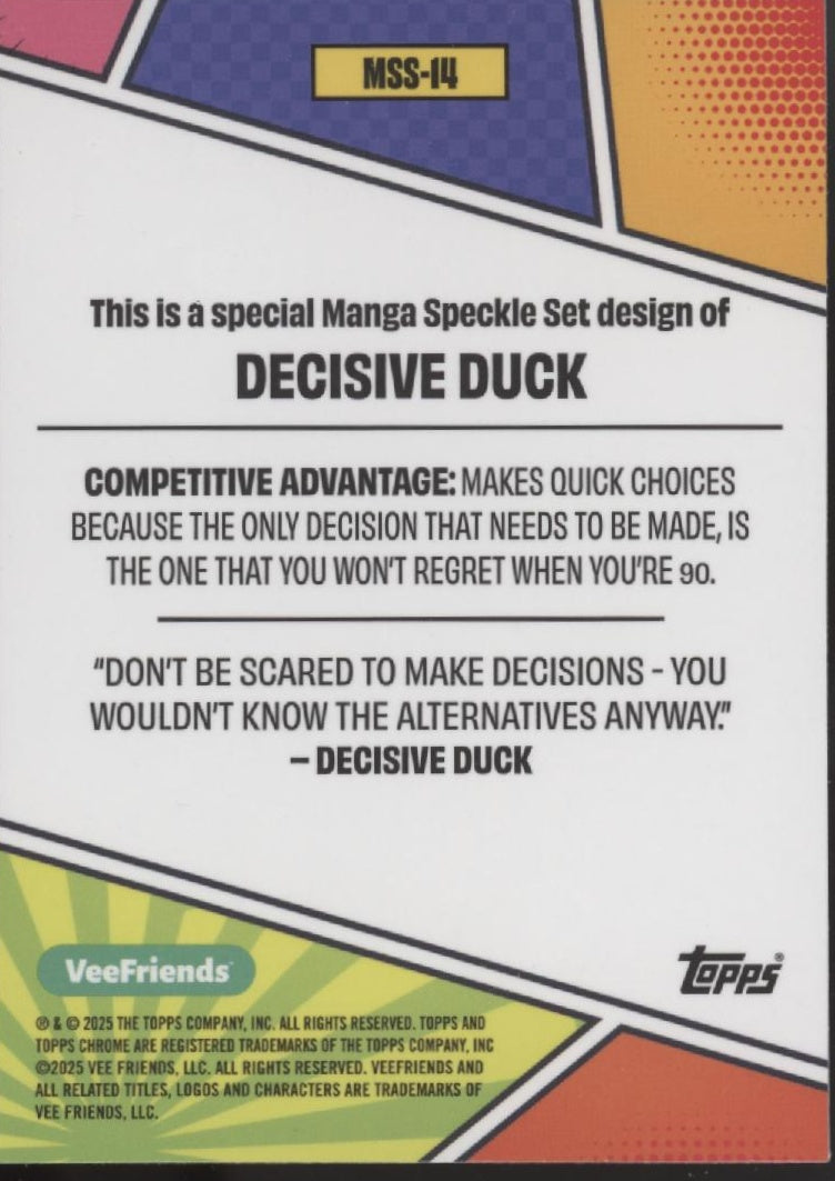 Decisive Duck 2025 Topps Chrome VeeFriends #MSS-14