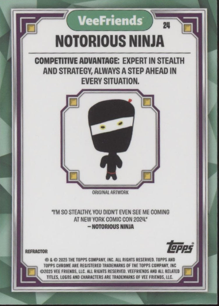 Notorious Ninja 2025 Topps Chrome VeeFriends #24