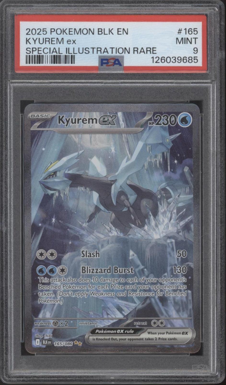black kyurem pokemon card value Kyurem ex Pokemon Black Bolt Special Illustration Rare #165 PSA 9 #2