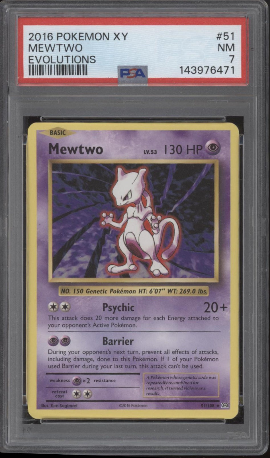 pokemon evolutions mewtwo card XY #51 PSA 7 Size:Super200: 100 triple / 175 double / 200 single / 400 unsleeved cards Evolutions Singles Mewtwo Star - EX Alchemy