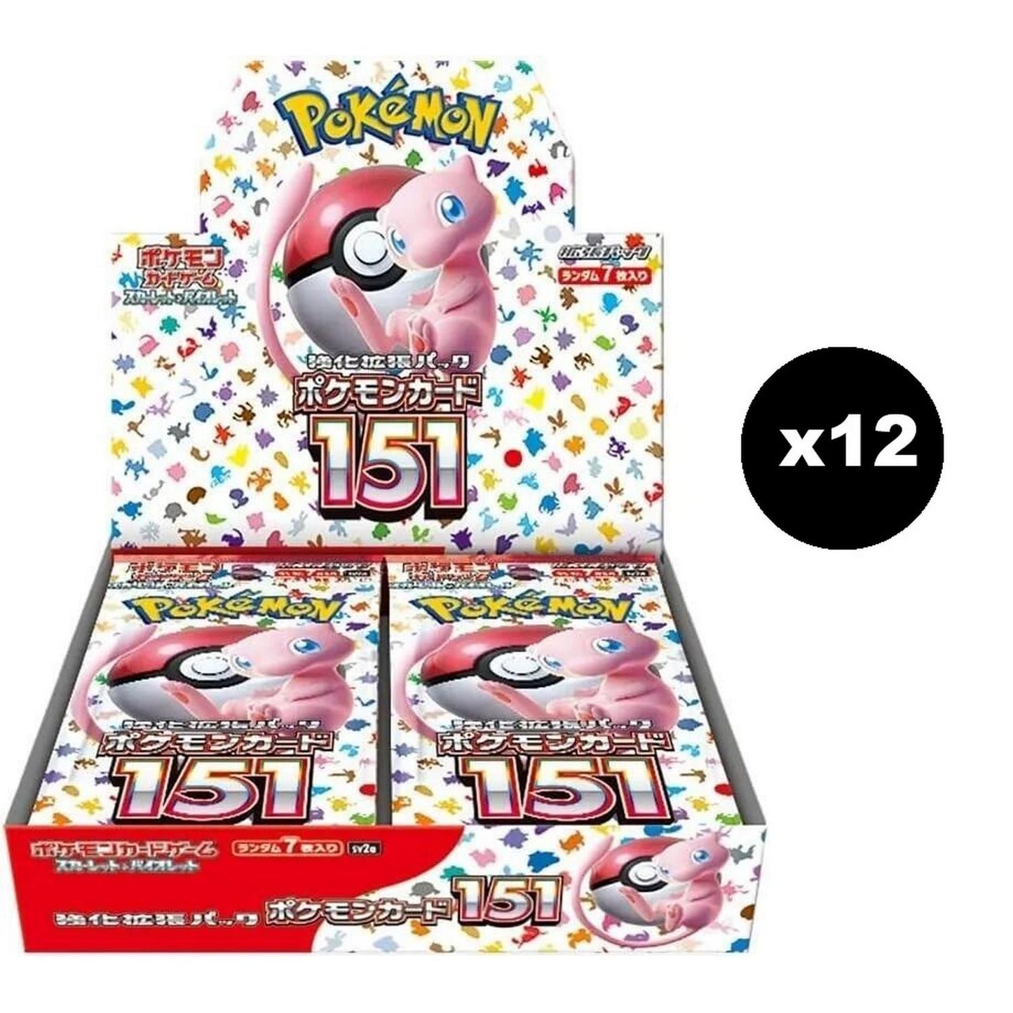 Pokemon: 151 Japanese Sealed Case (12 Boxes)