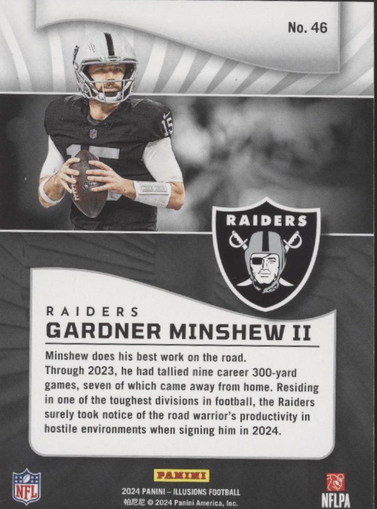 Gardner Minshew II 2024 Panini Illusions Green 02/15 #46