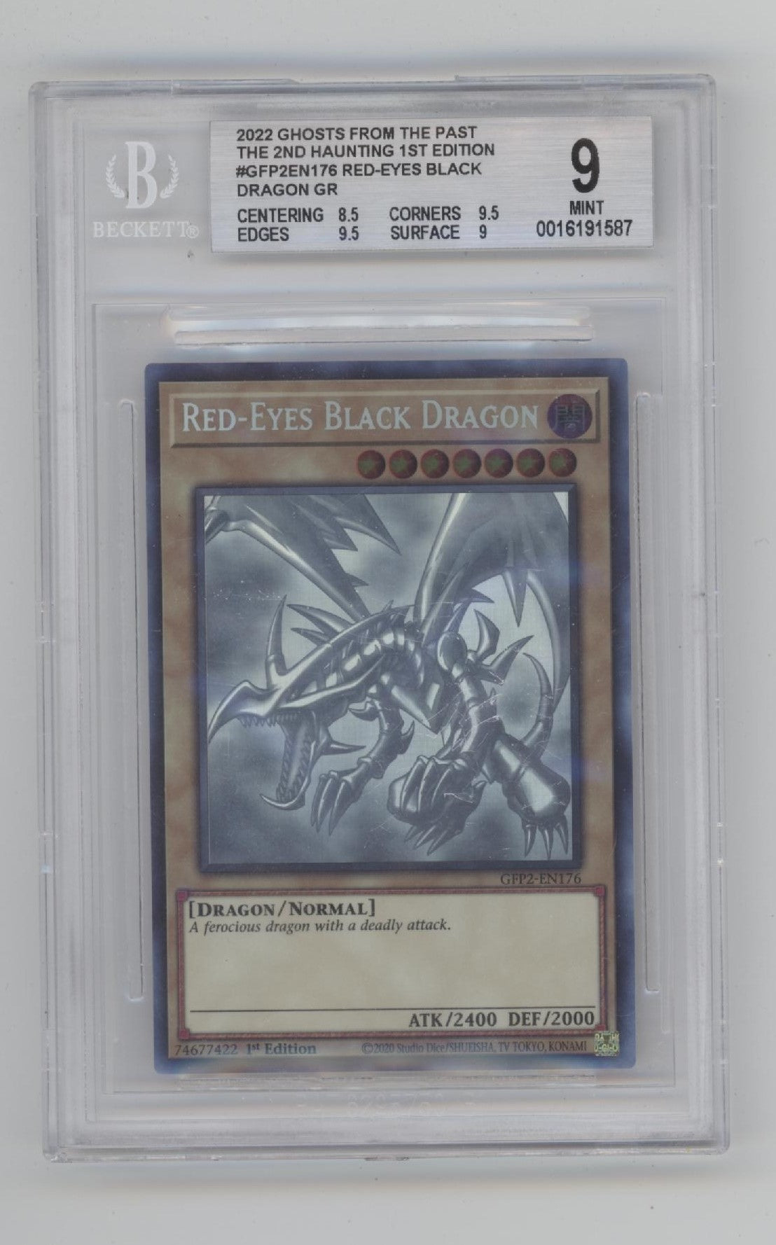 yugioh ghosts from the past most valuable cards Red-Eyes Black Dragon Yu-Gi-Oh! Ghosts From the Past 2nd Haunting 1st Ed BGS 9