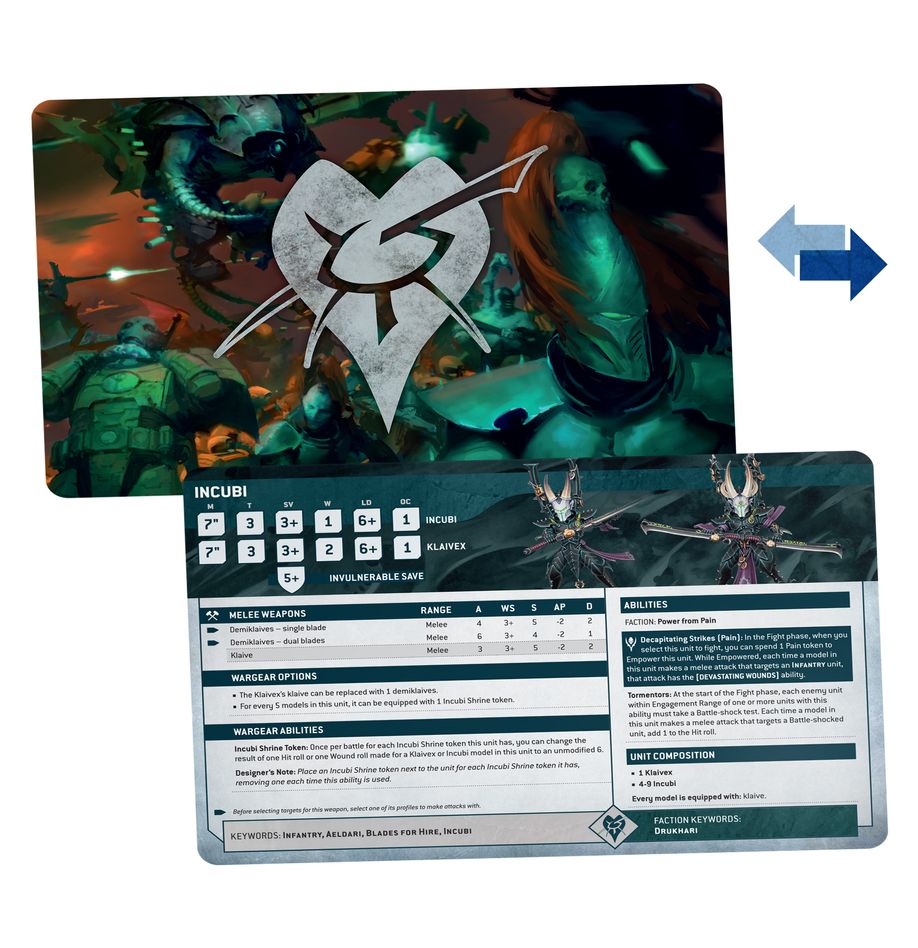 Warhammer 40K: Datasheet Cards - Drukhari