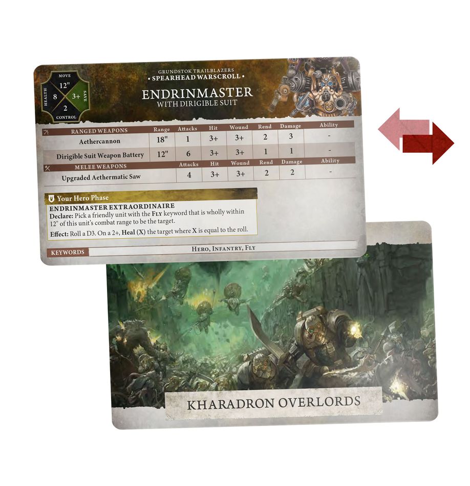 Warhammer Age of Sigmar: Warscroll Cards - Kharadron Overlords