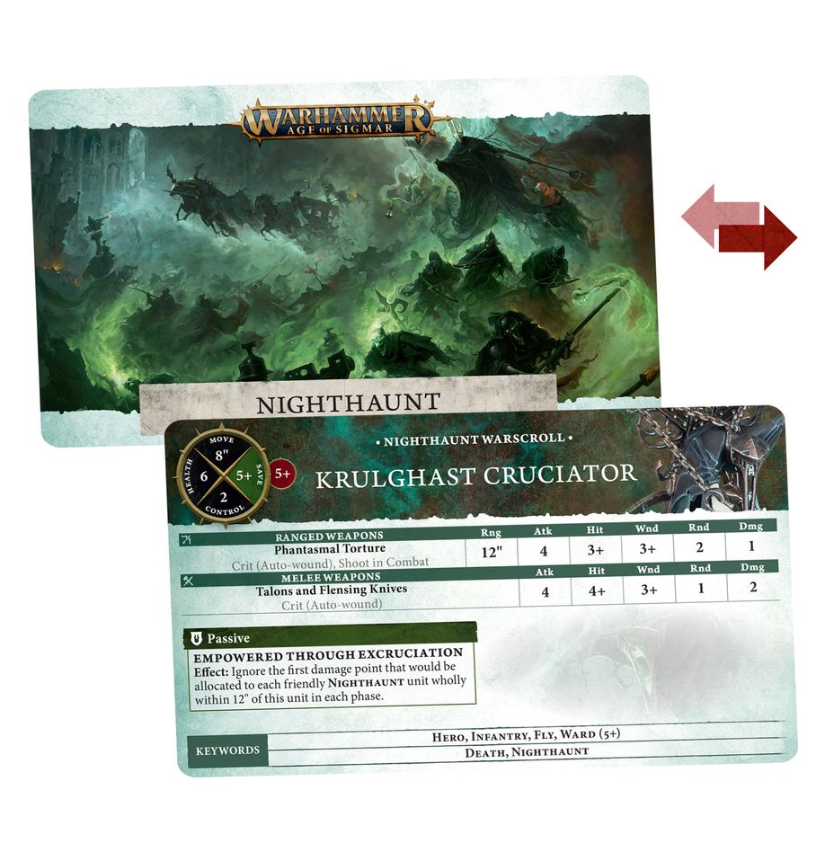 Warhammer Age of Sigmar: Warscroll Cards - Nighthaunt