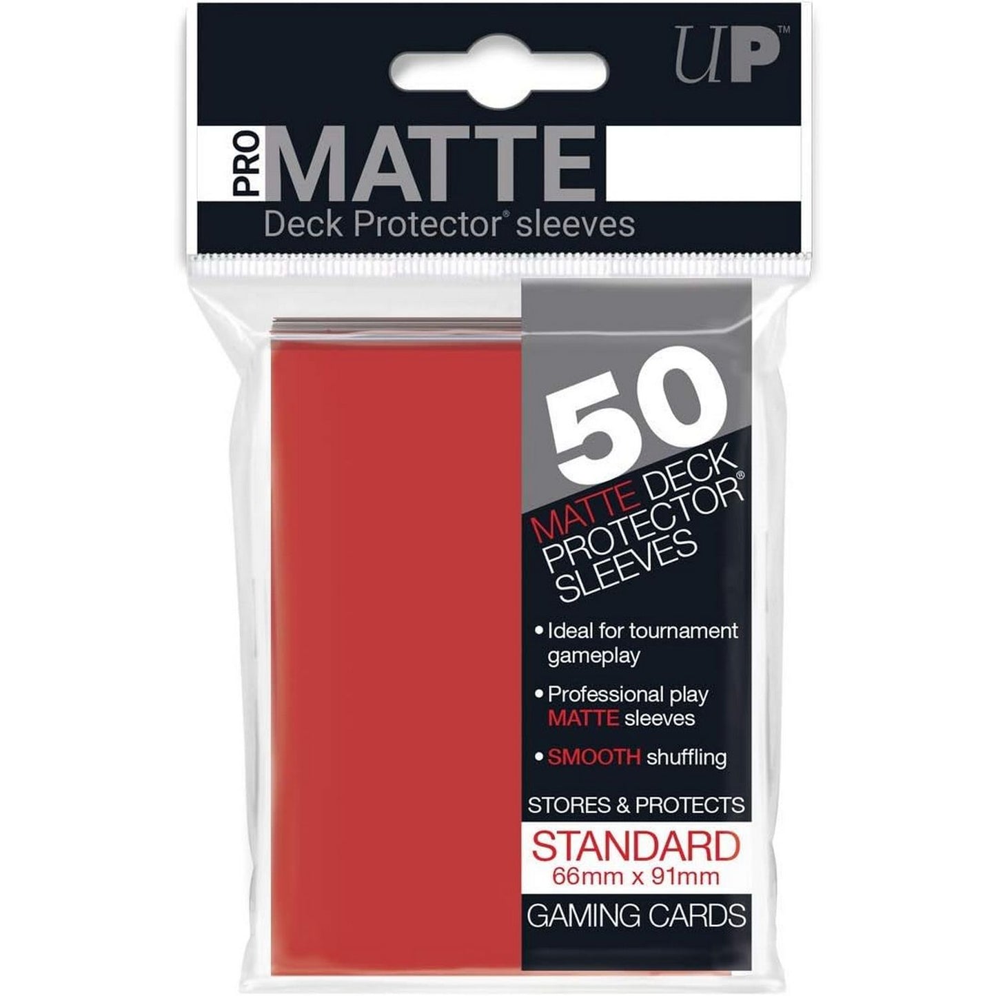 Ultra Pro: PRO-Matte Standard Deck Protector Sleeves 50ct (Red)