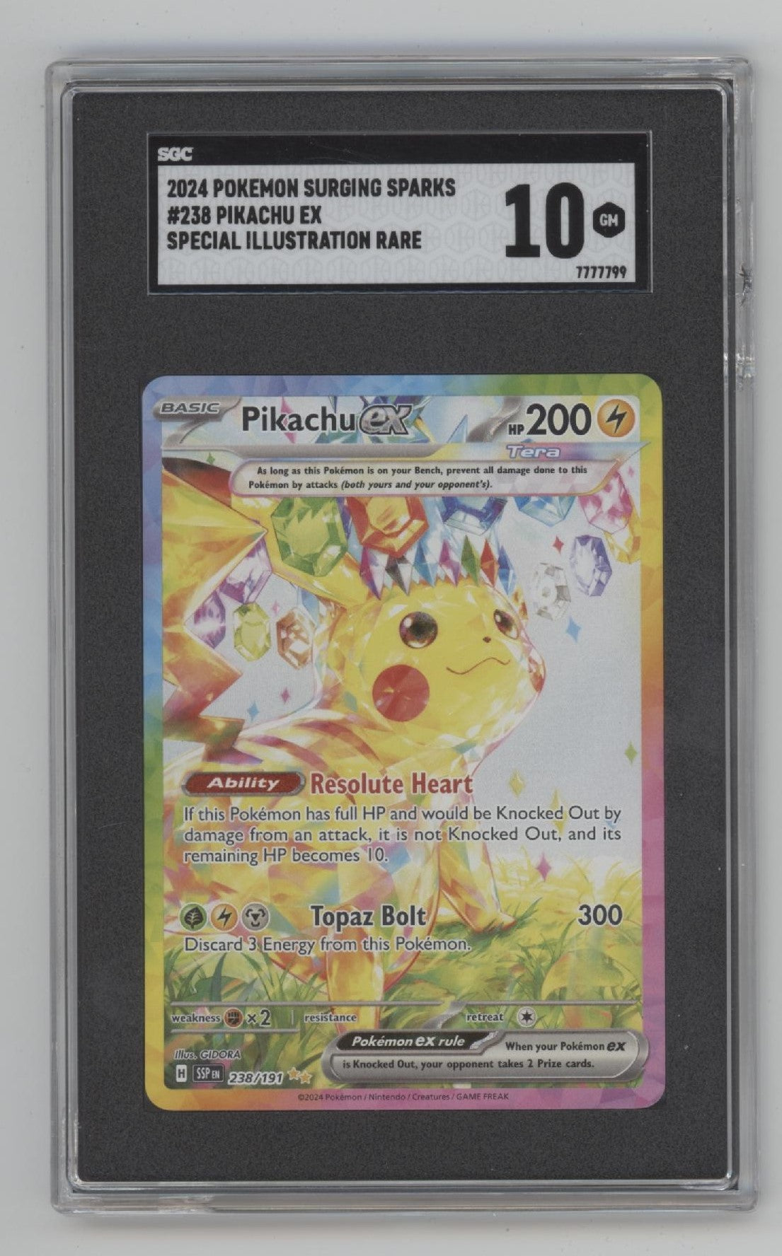 pokemon cards surging sparks pikachu ex 2024 Special Illustration Rare #238 CGC Authenticated 10 Card Options:Sephiroth half set (Pro binder + Apex protector Sleeves) Sale - 25% OFF Preserved in a tamper Lorwyn Booster Box