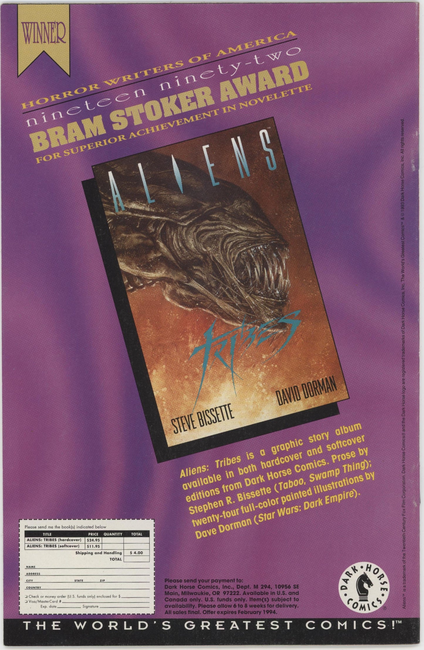 Aliens Predator Deadliest of Species (1993) #2