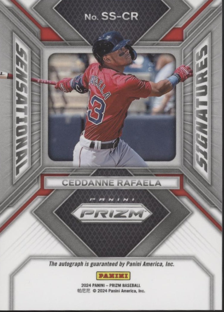 Ceddanne Rafaela 2024 Panini Prizm Sensational Signatures RC Auto #SS-CR