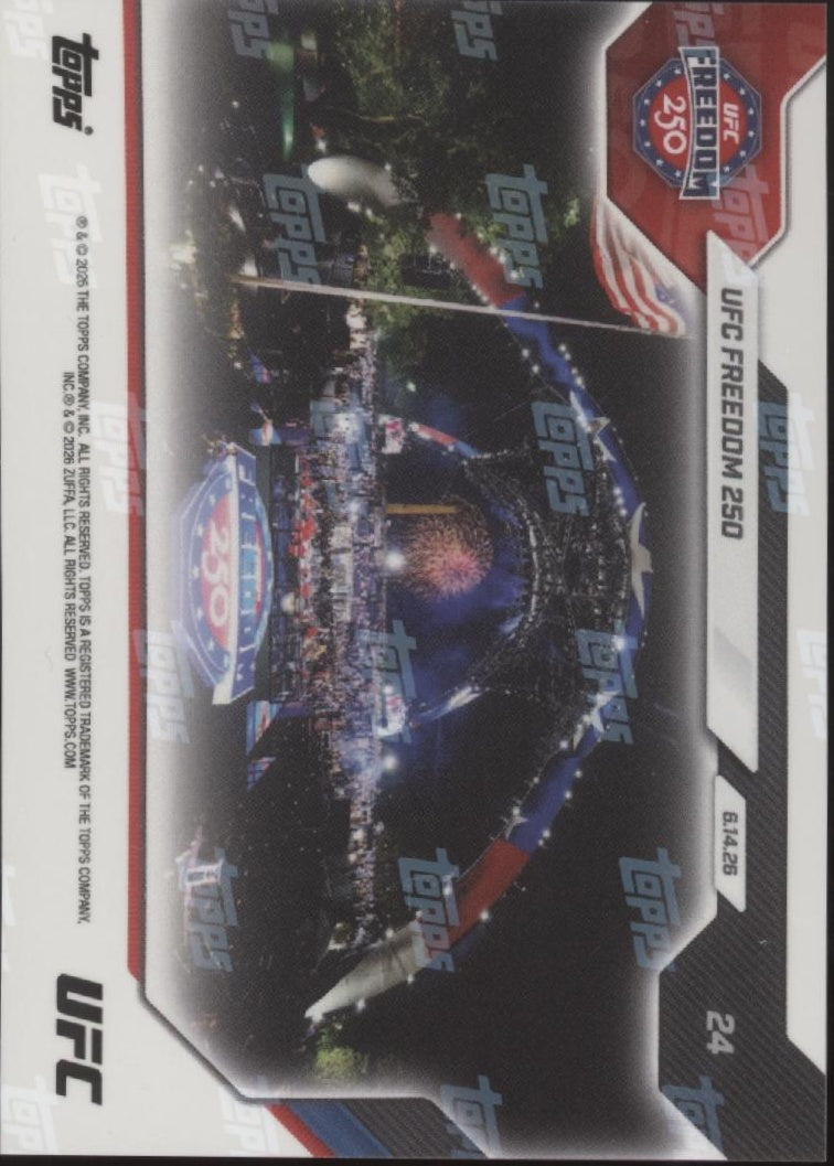 UFC Freedom 250 2026 Topps Now #24 #5