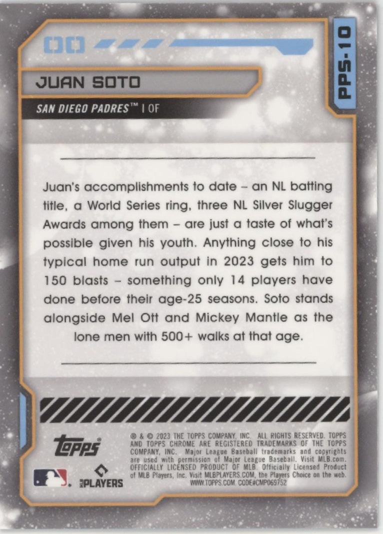 Juan Soto 2023 Topps Chrome Cosmic Planetary Pursuit The Sun #PPS-10 #1
