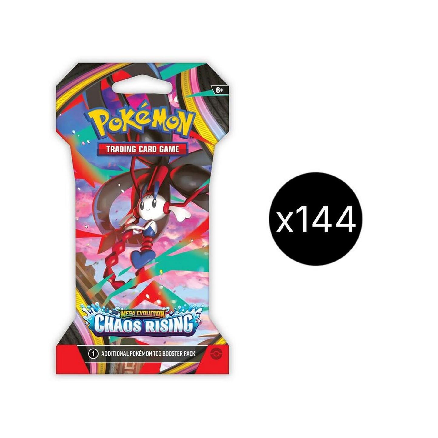 Pokemon: Mega Evolution Chaos Rising Sleeved Blister Case 144ct (ME04) *Releases 05-22-2026*