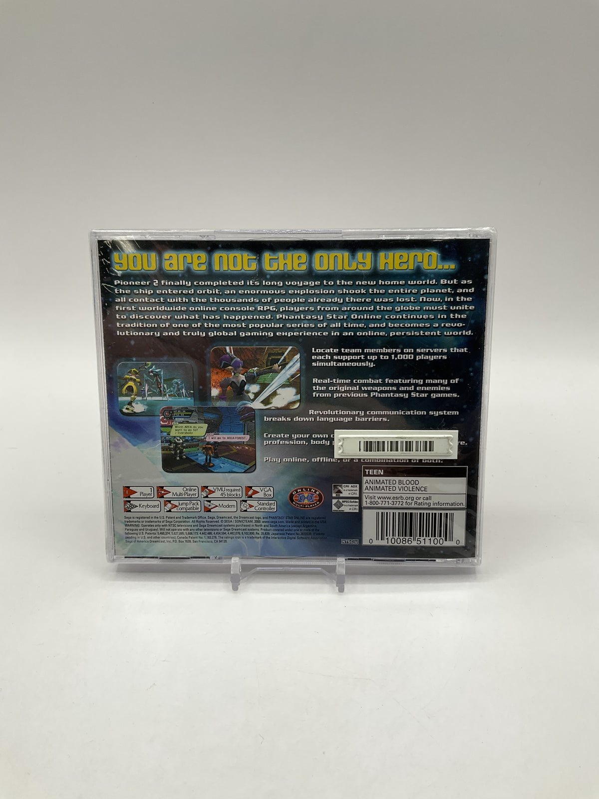 Phantasy Star Online Sega Dreamcast Sealed