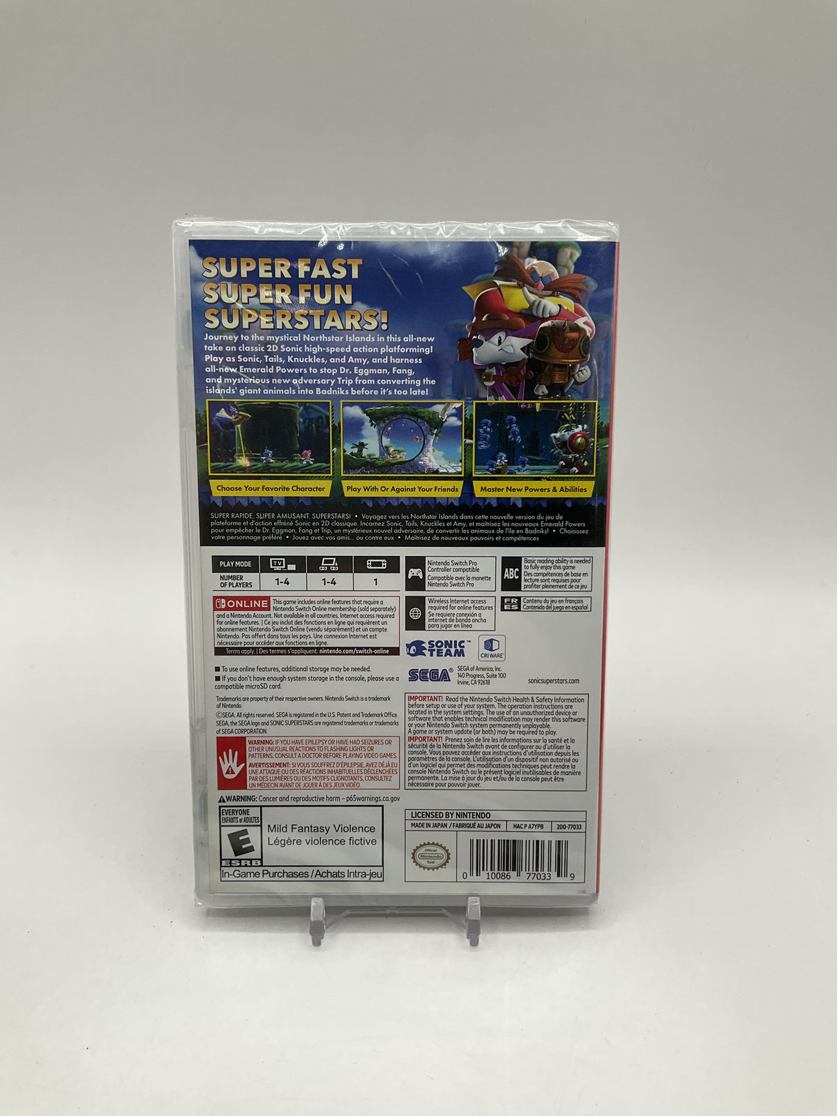 Sonic Superstars Nintendo Switch Sealed