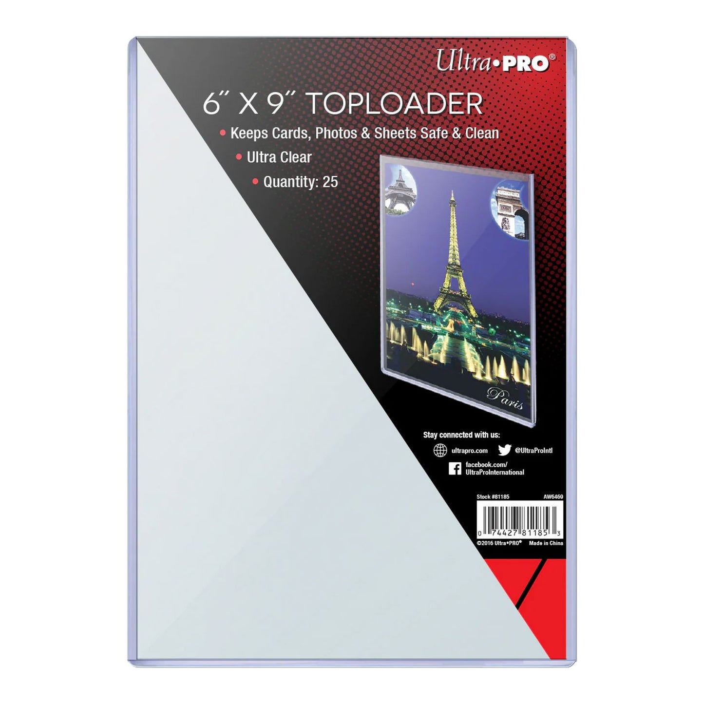 Ultra Pro 6" X 9" Toploader (25ct)