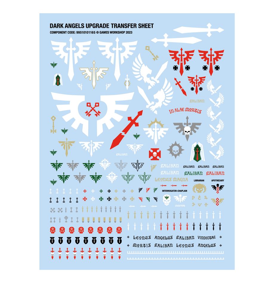 Warhammer 40K: Dark Angels - Upgrades & Transfers