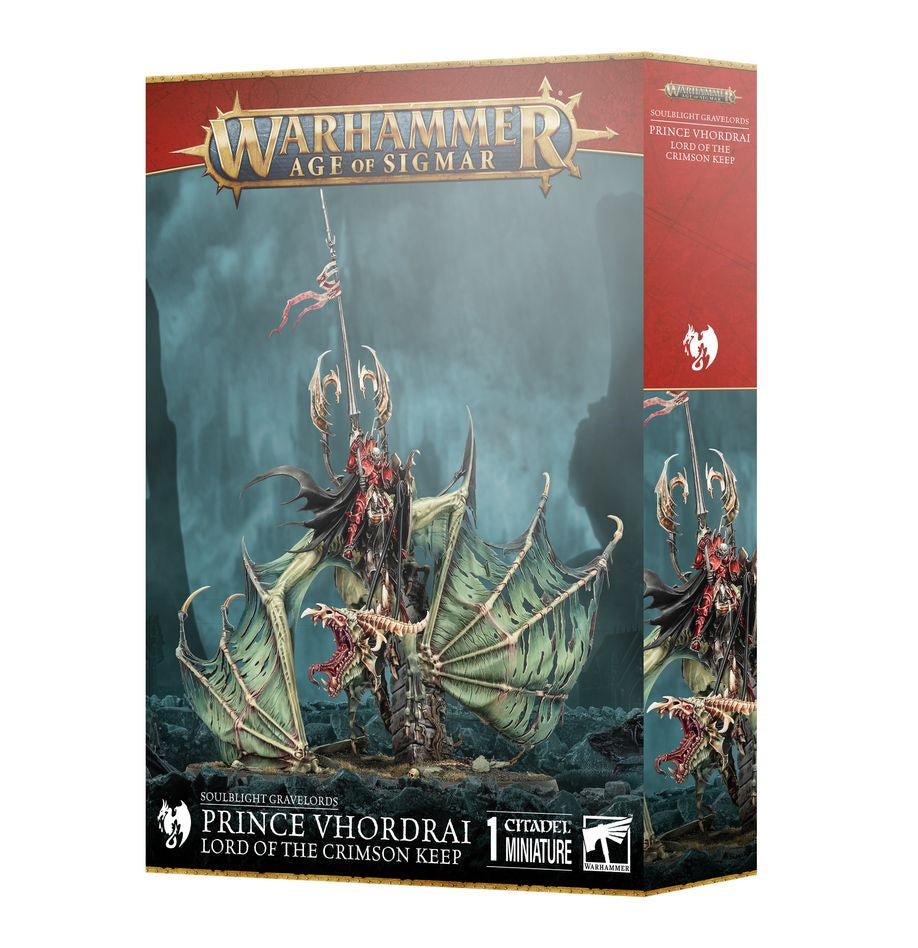 Warhammer Age of Sigmar: Soulblight Gravelords - Prince Vhordral, Lord of the Crimson Keep - Collector Store LLC