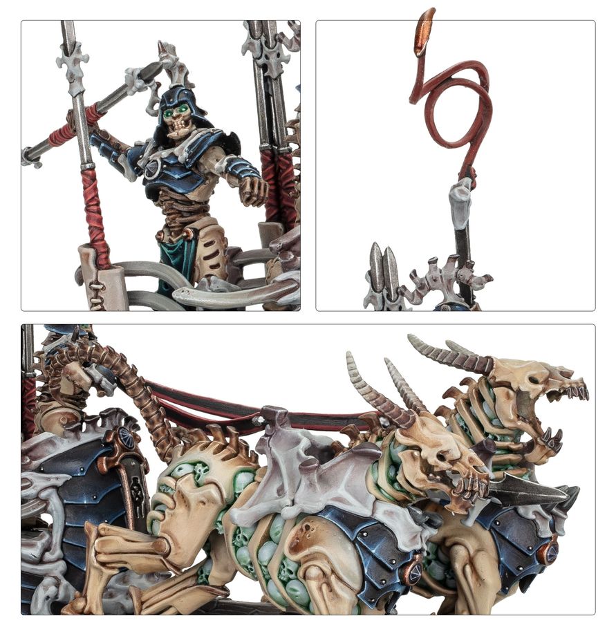 Warhammer Age of Sigmar: Ossiarch Bonereapers - Liege-Kavalos on War Chariot