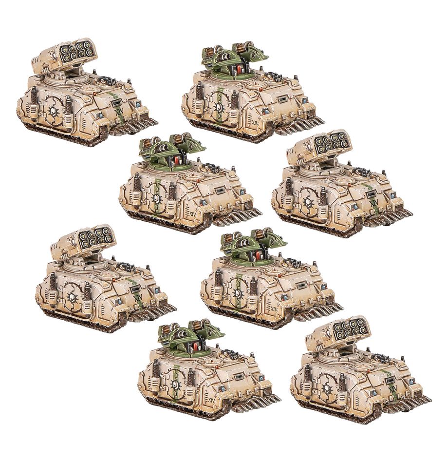 Warhammer The Horus Heresy: Legions Imperialis: Whirlwind and Scorpius Missile Tank Squadrons(Releases 9-6-2025)