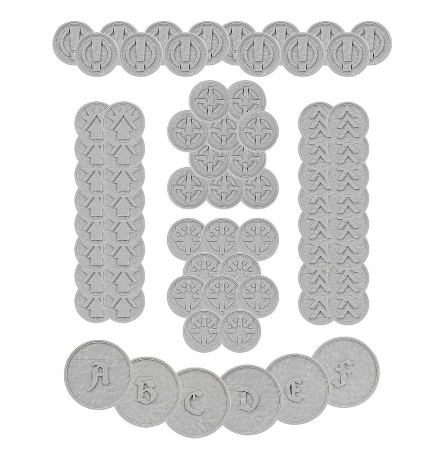 Warhammer The Horus Heresy: Legions Imperialis: Order Tokens and Objective Markers(Releases 9-6-2025)