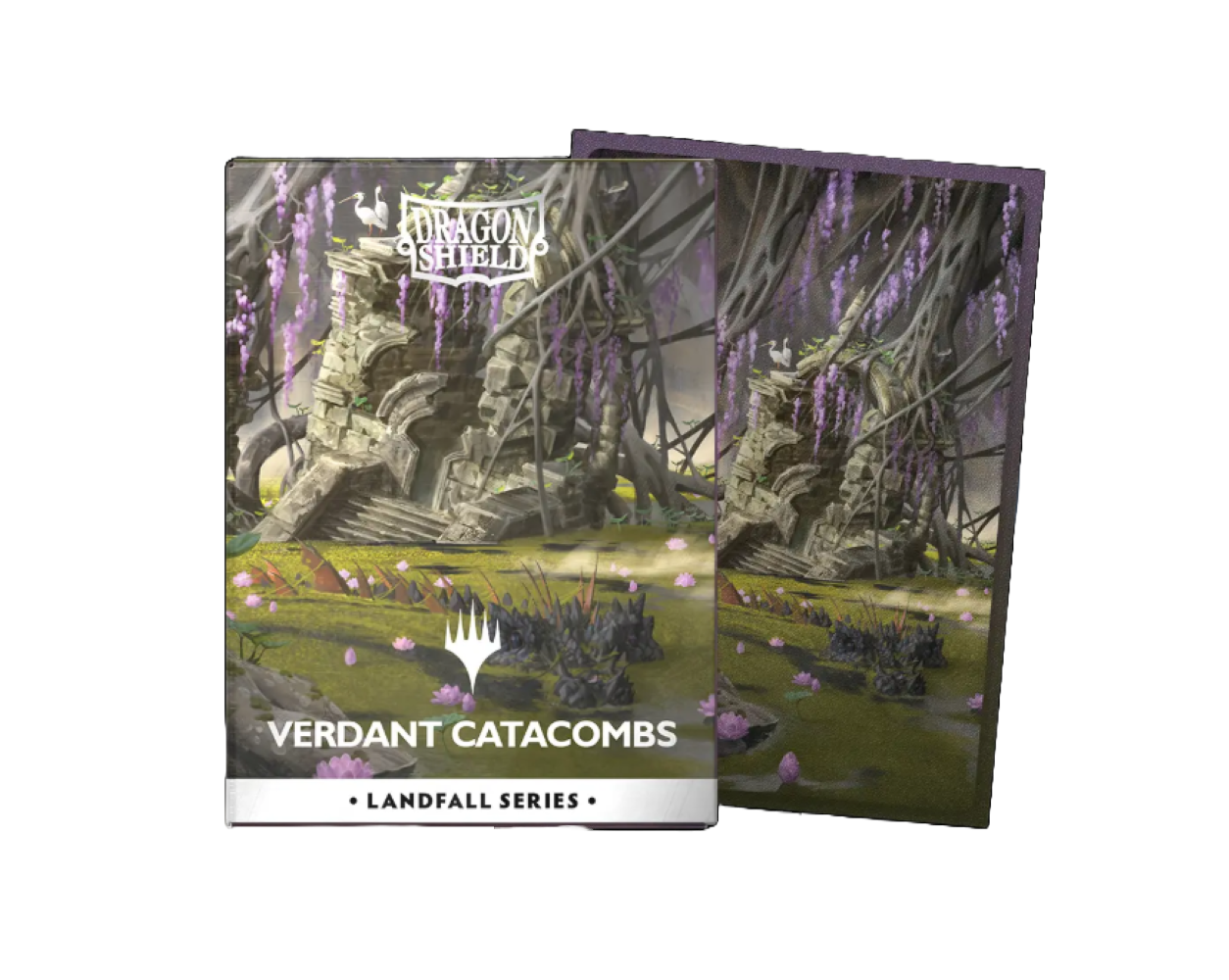 Dragon Shield: 100ct Standard Matte Dual Art Magic the Gathering Landfall Series - Verdant Catacombs Sleeves *Expected Release Date 12-19-2025*
