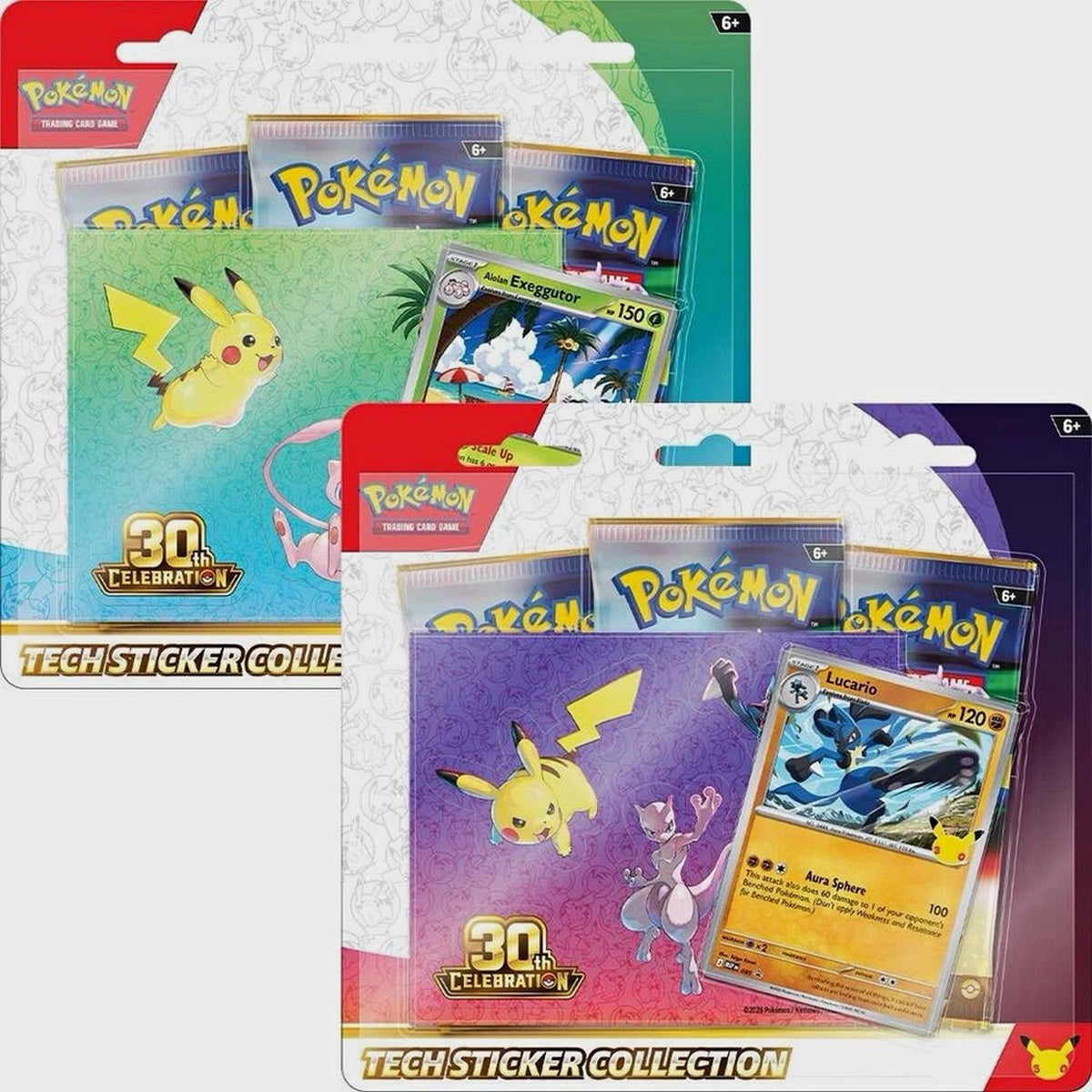 Pokemon: 30th Celebration Tech Sticker Collection (Random)
