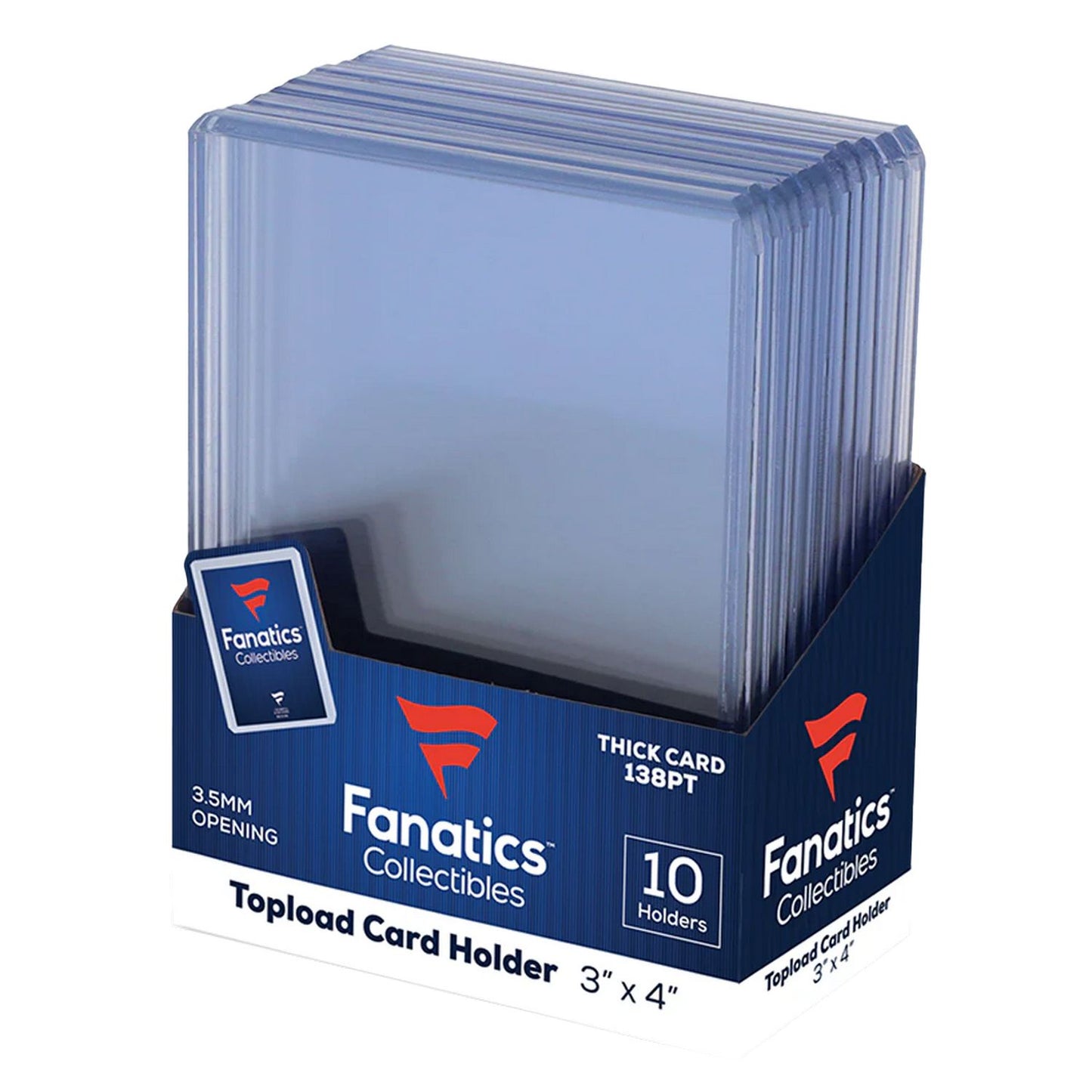 Fanatics 138pt 3" x 4" Thick Toploader (10ct)